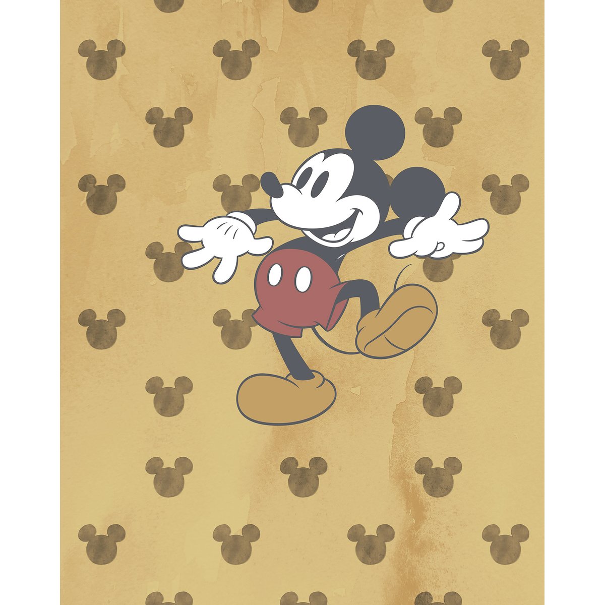 Papier peint Komar - Mickey Tap dance - 200 x 250 cm multicolore, HEXOA