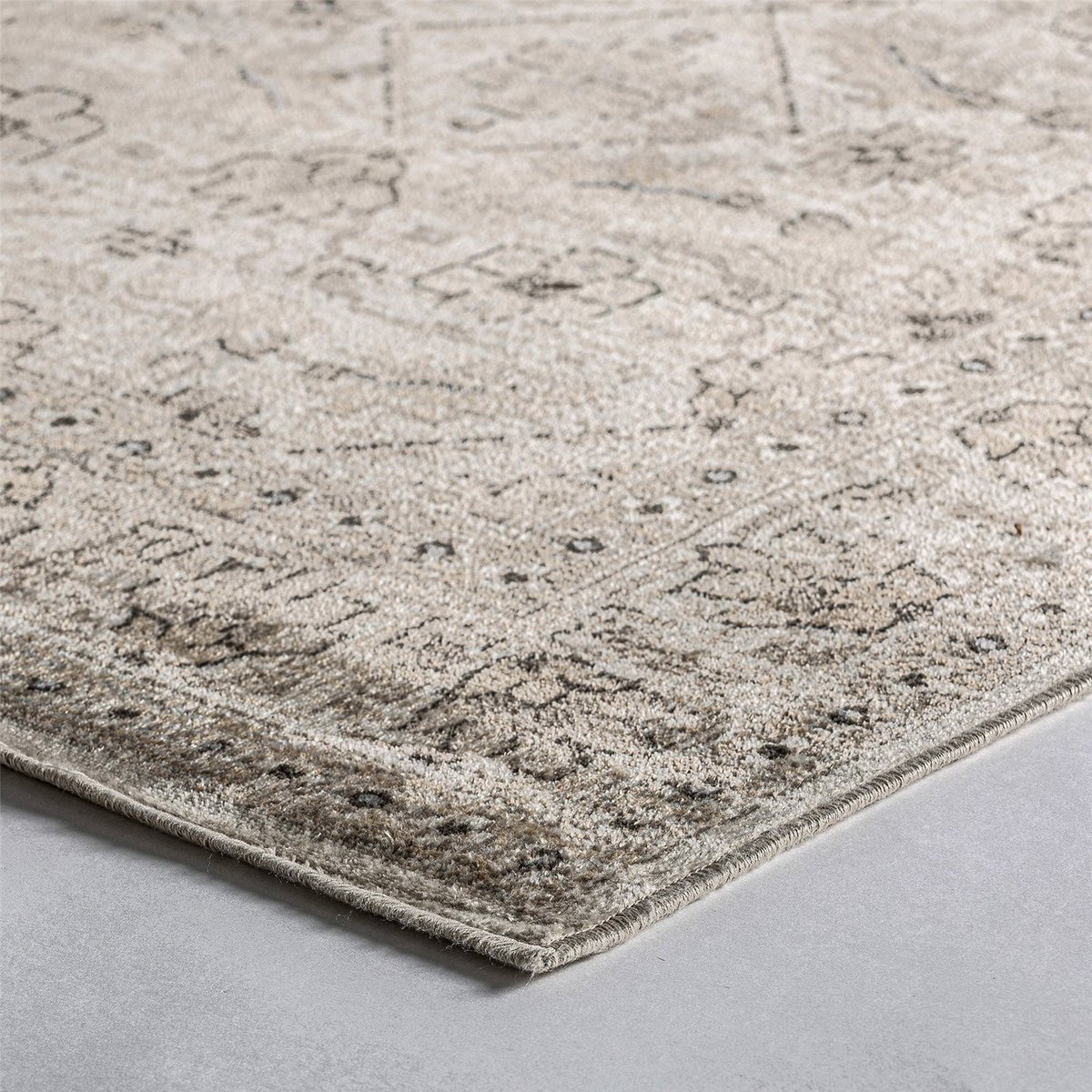 Tapis classique en viscose brun naturel chaleureux, RECOLLECTION