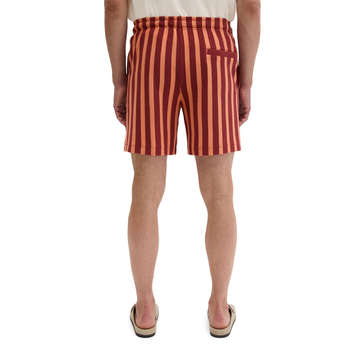 Short en jersey DfC regular avec des bandes de couleur et de structure dunkelrot, MARC O'POLO