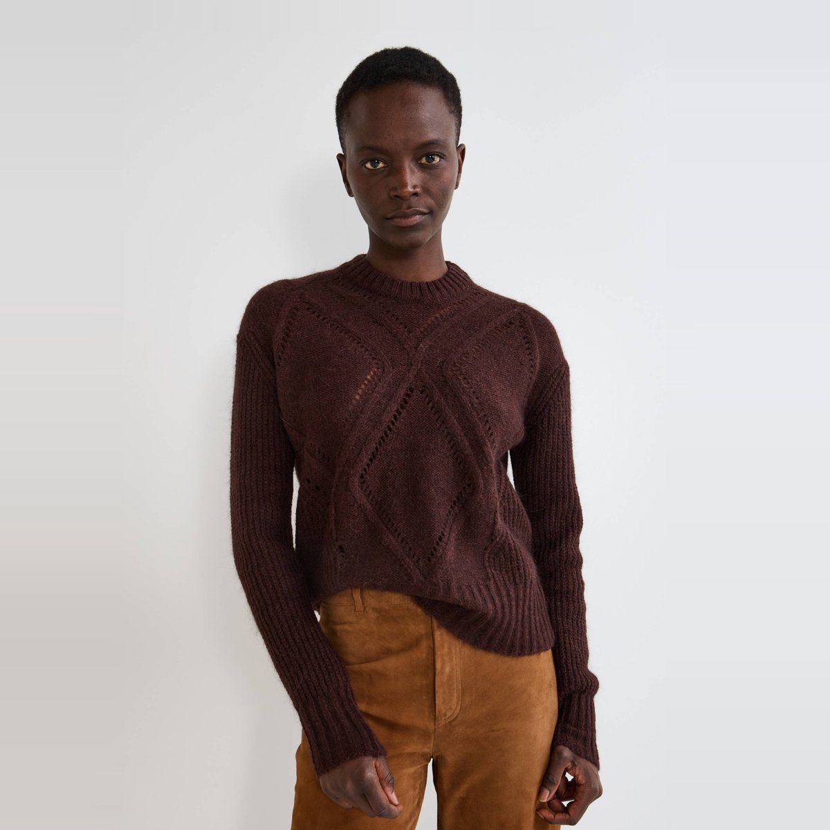 Pull col rond arbre, MONOPRIX