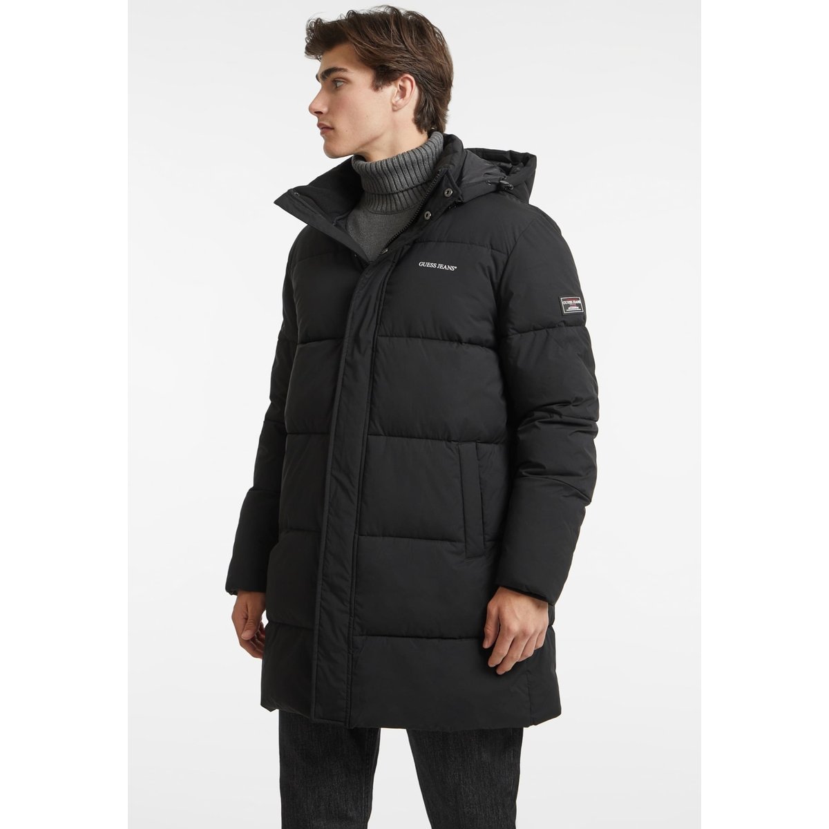 Doudoune Mi-Longue noir, GUESS JEANS