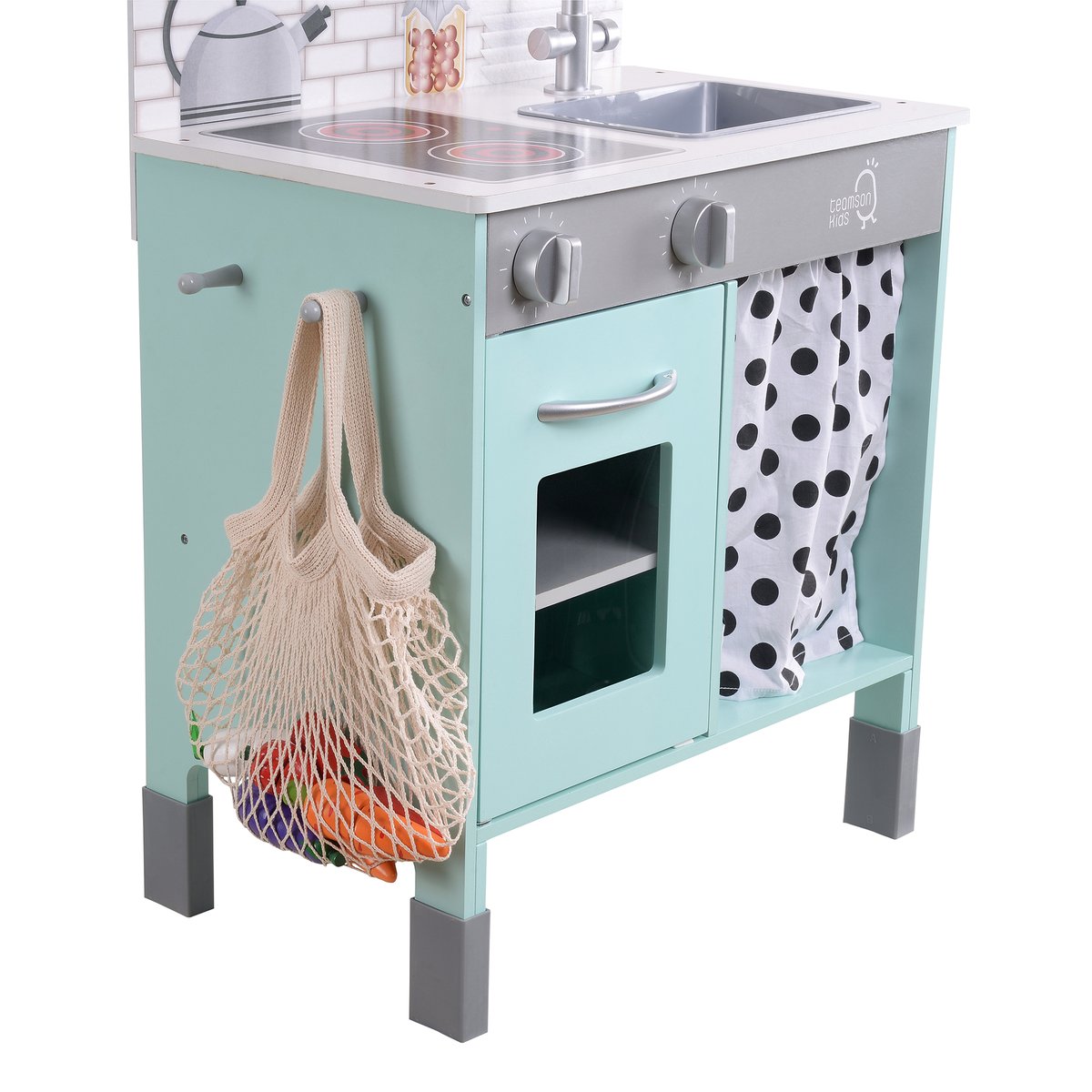 Cuisine Enfant Bois Hauteur Réglable PHILLY bleu, TEAMSON KIDS