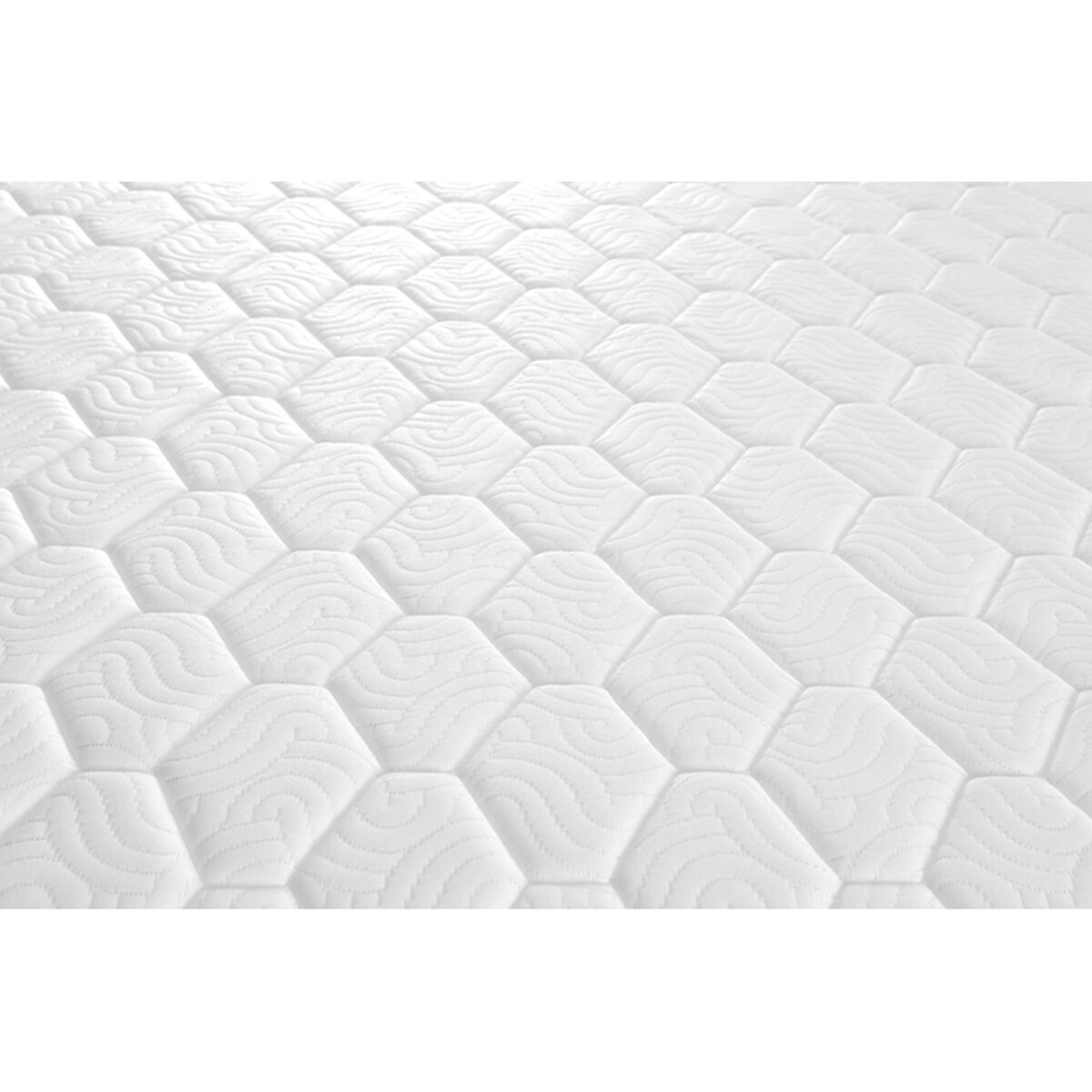 Matelas ressorts ensachés livré roulé, Smiling blanc, MERINOS