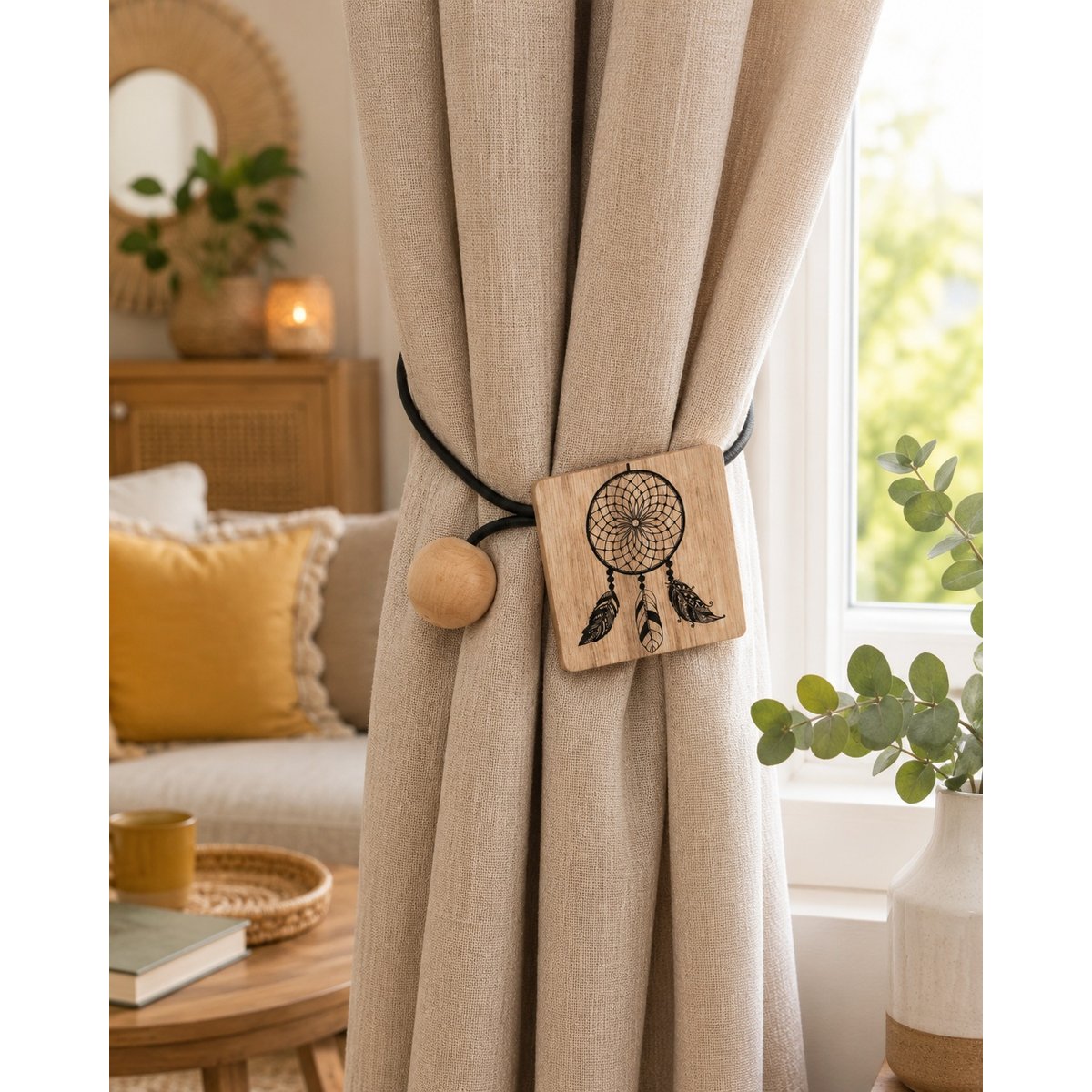 1 Embrasse aimantee Hope noir beige, EDEN