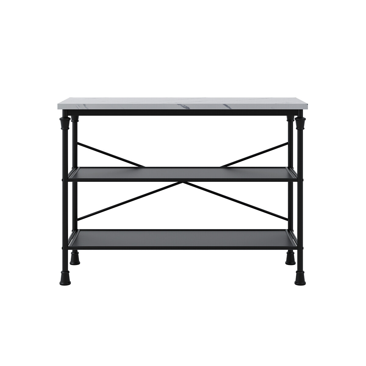 Valentina Marble & Metal Console Table white marble, ÉDITÉ