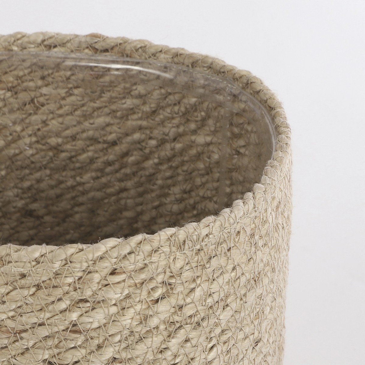 Panier à plantes en jute tressée ATLANTIC crème, MICA DECORATIONS