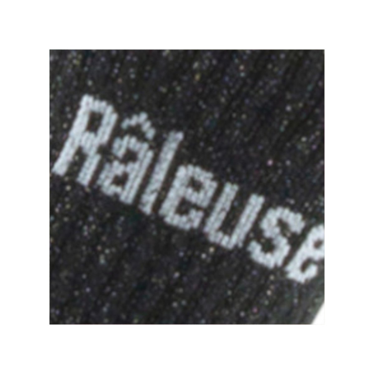 Socquettes femme à paillettes avec message 'Râleuse' Coton majoritaire noir, KINDY