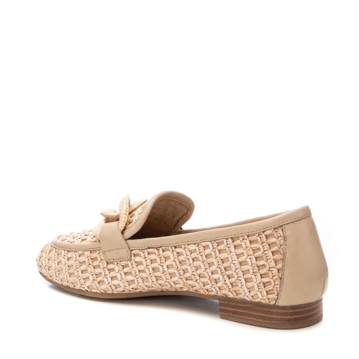 Chaussure Mocassin Talon Entreprise beige, CARMELA