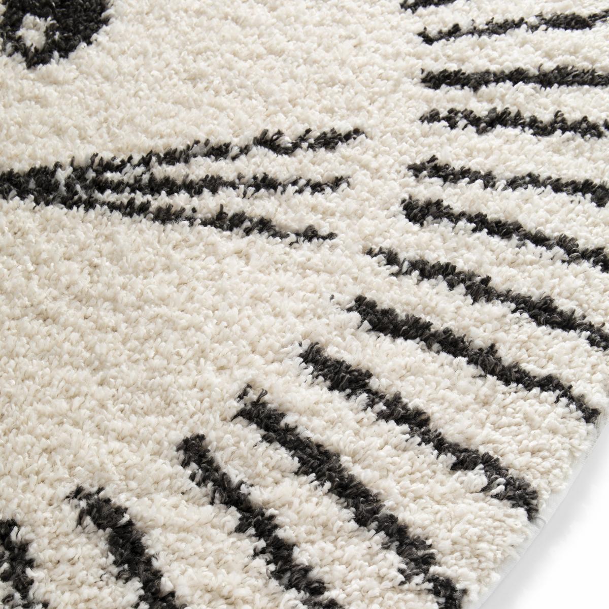 Tapis enfant tissé motif animaux LION beige, noir, UN AMOUR DE TAPIS