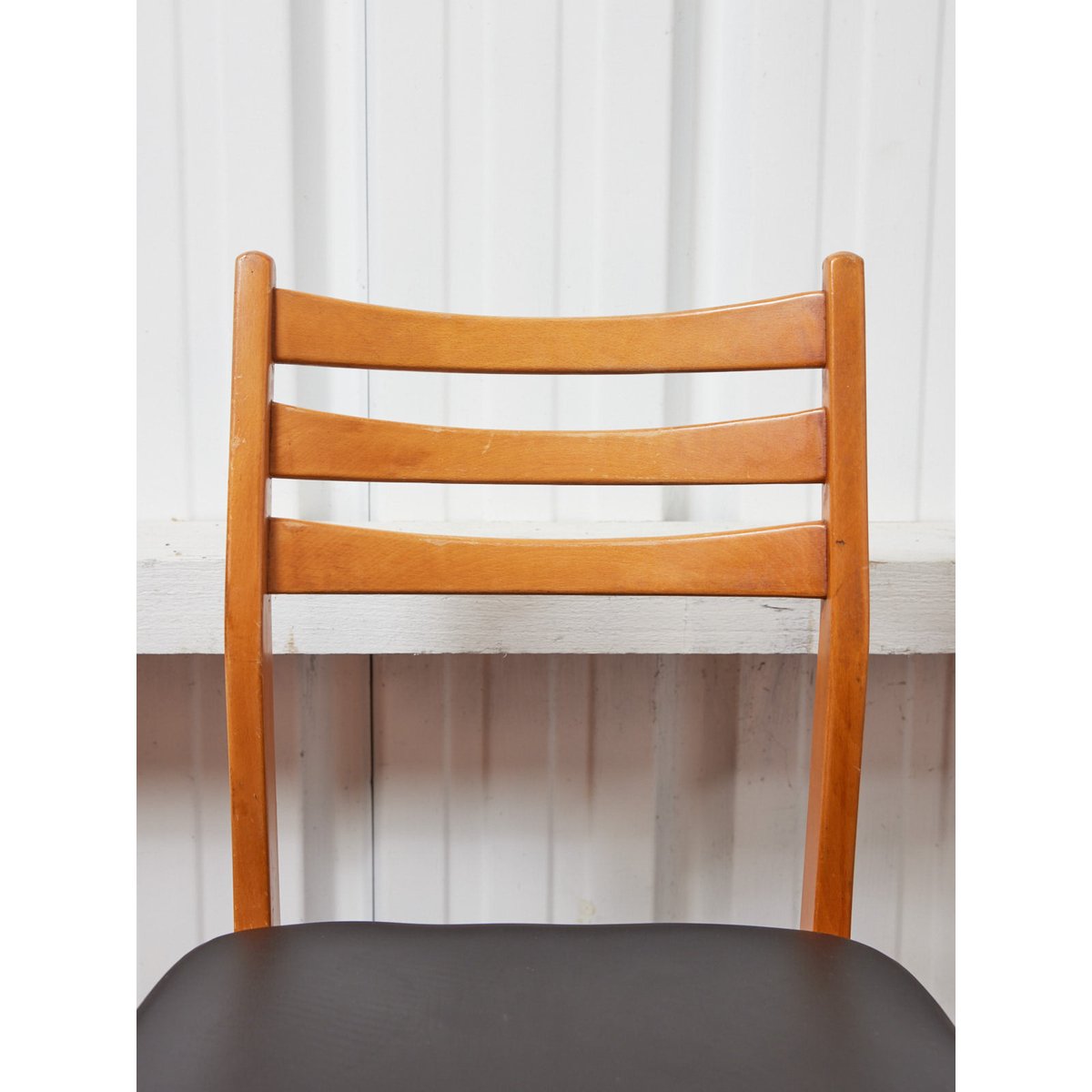 Lot de 6 chaises scandinaves Alma N°1728 - Bon état bois clair, DEBONGOUT