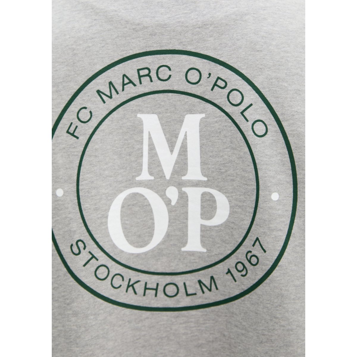 Sweat MOP Club '67, oversized, boxy fit avec surface peignée gris clair, MARC O'POLO