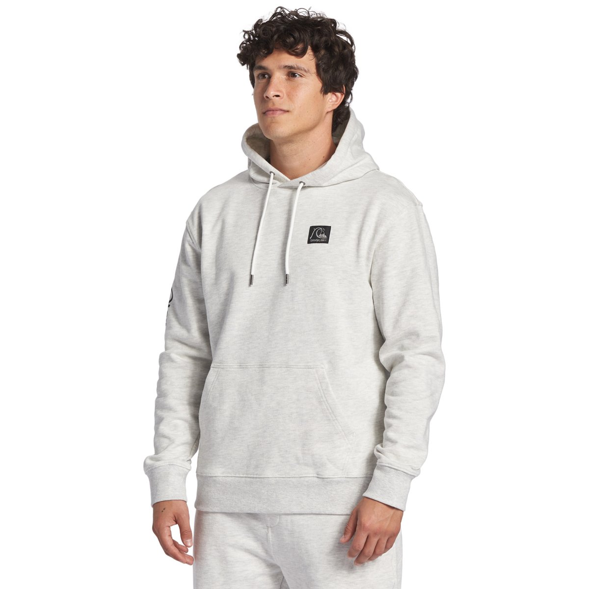Sweat à capuche THE ORIGINAL gris white marble heather, QUIKSILVER