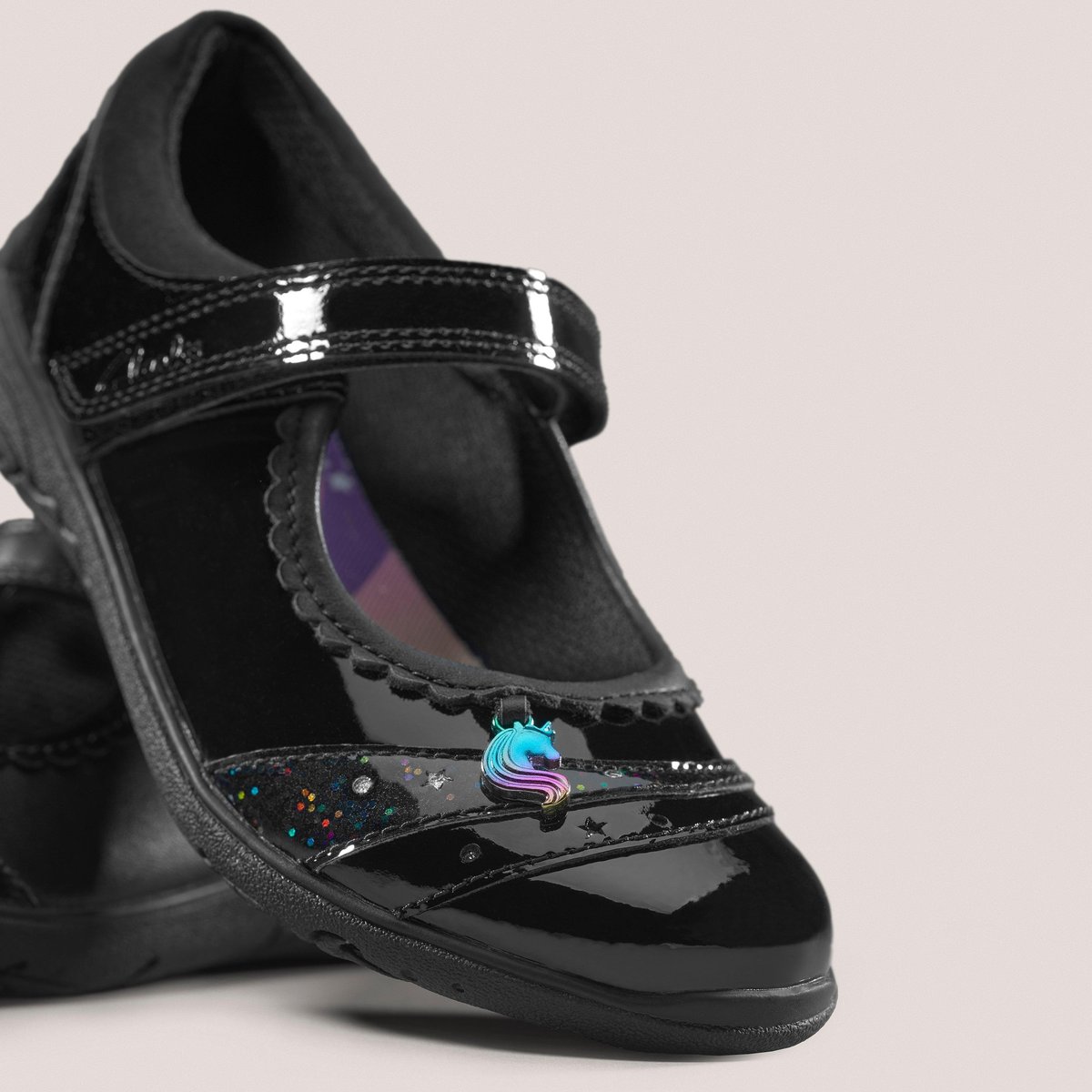Ballerines Brevet Ajustement Étroit RELDA SPARK K noir, CLARKS