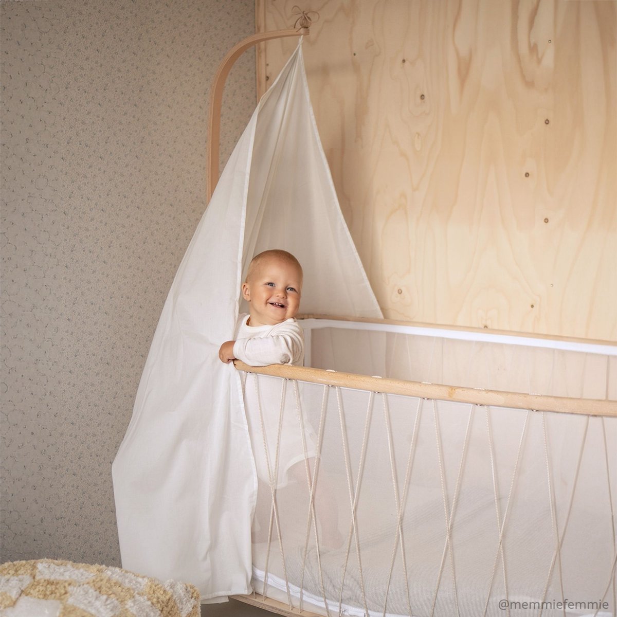 Ciel de lit pour lit KIMI blanc, CHARLIE CRANE