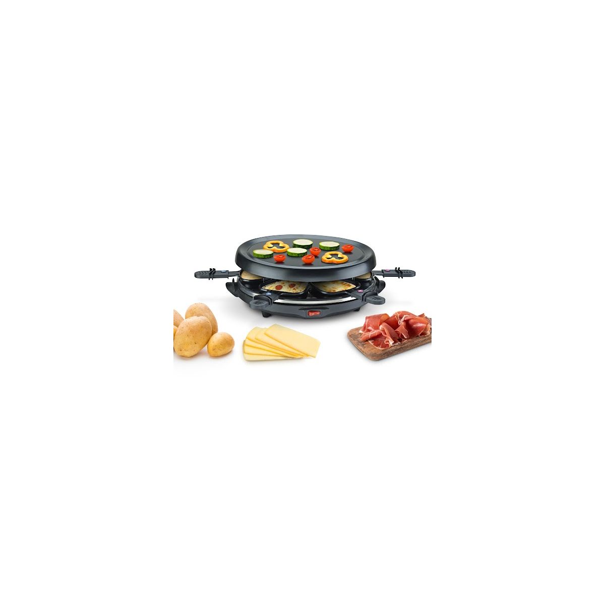 Raclette RGL7 6 personnes couleur unique, LISTO