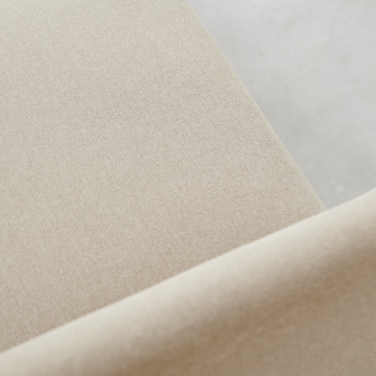 Canapé droit en Tissu massif, BJORN beige, TIKAMOON