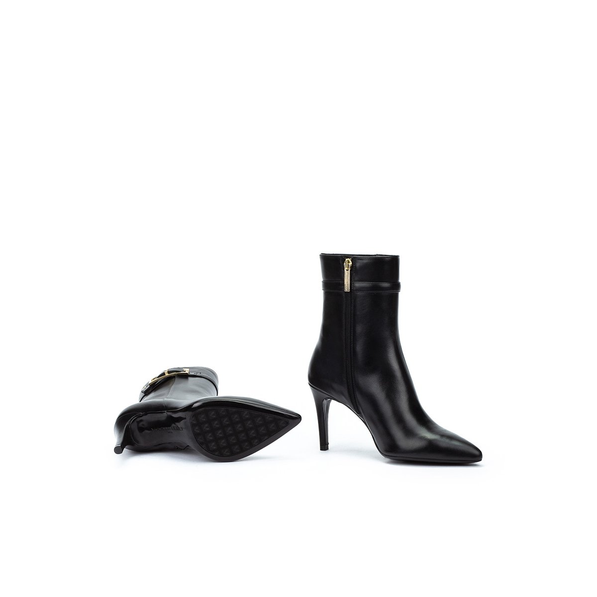 Bottines à talon cuir Thelma black, MARTINELLI