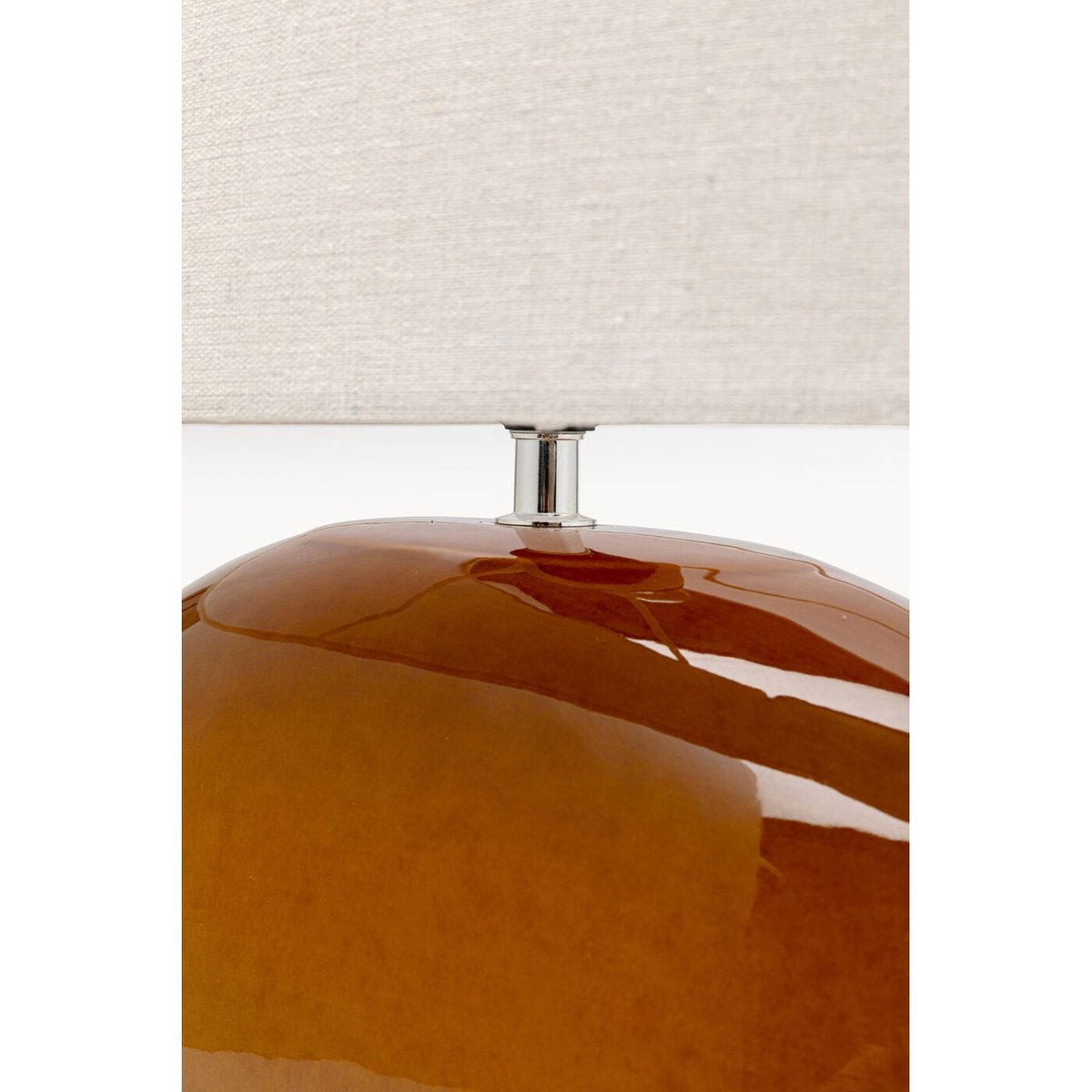 Lampe en grès et coton, BEO orange, KARE DESIGN