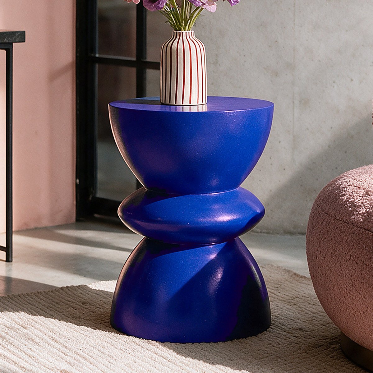 Table d'appoint Maupiti - MAUPITI bleu roi, MAISON PAVANE
