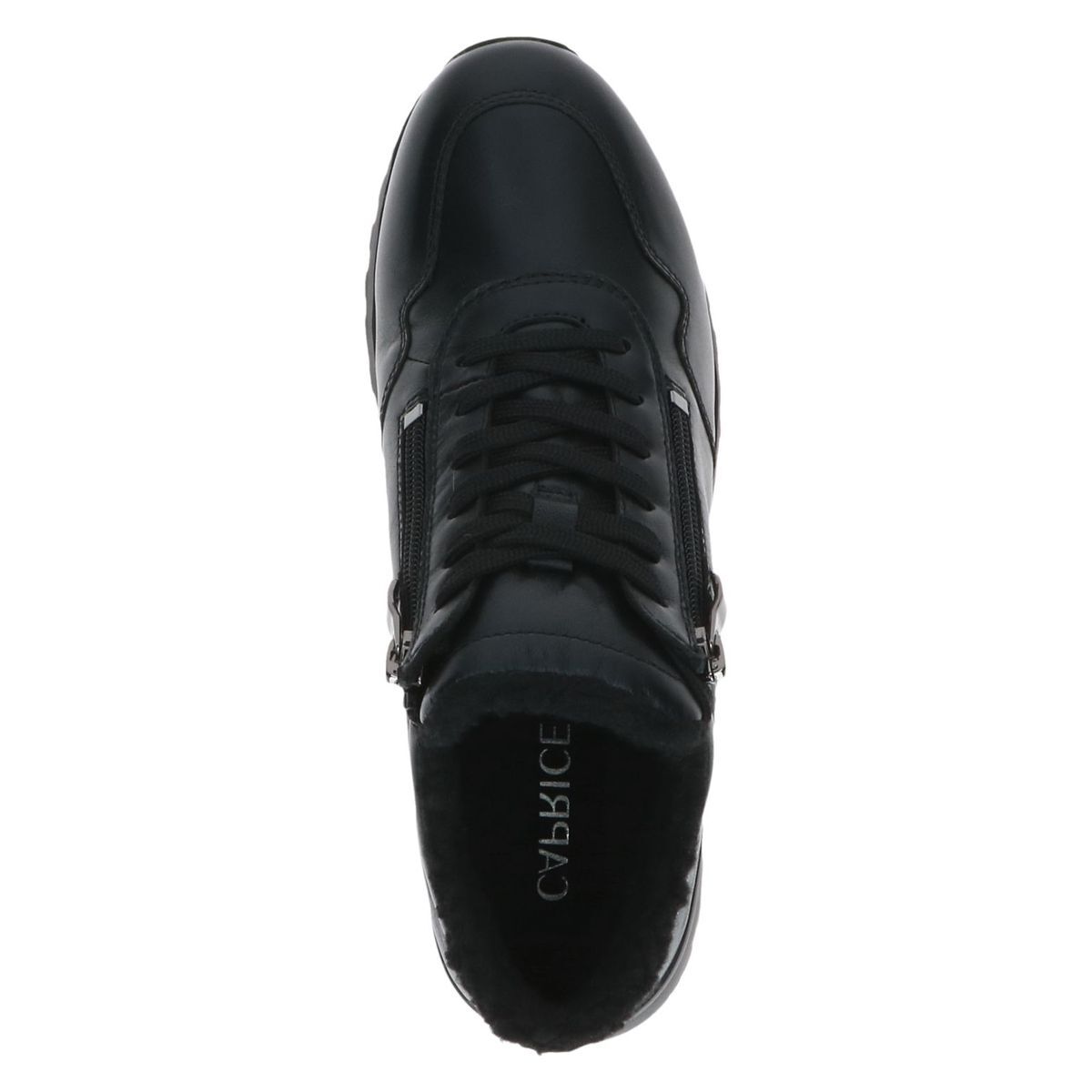 Basket en cuir noir nappa, CAPRICE