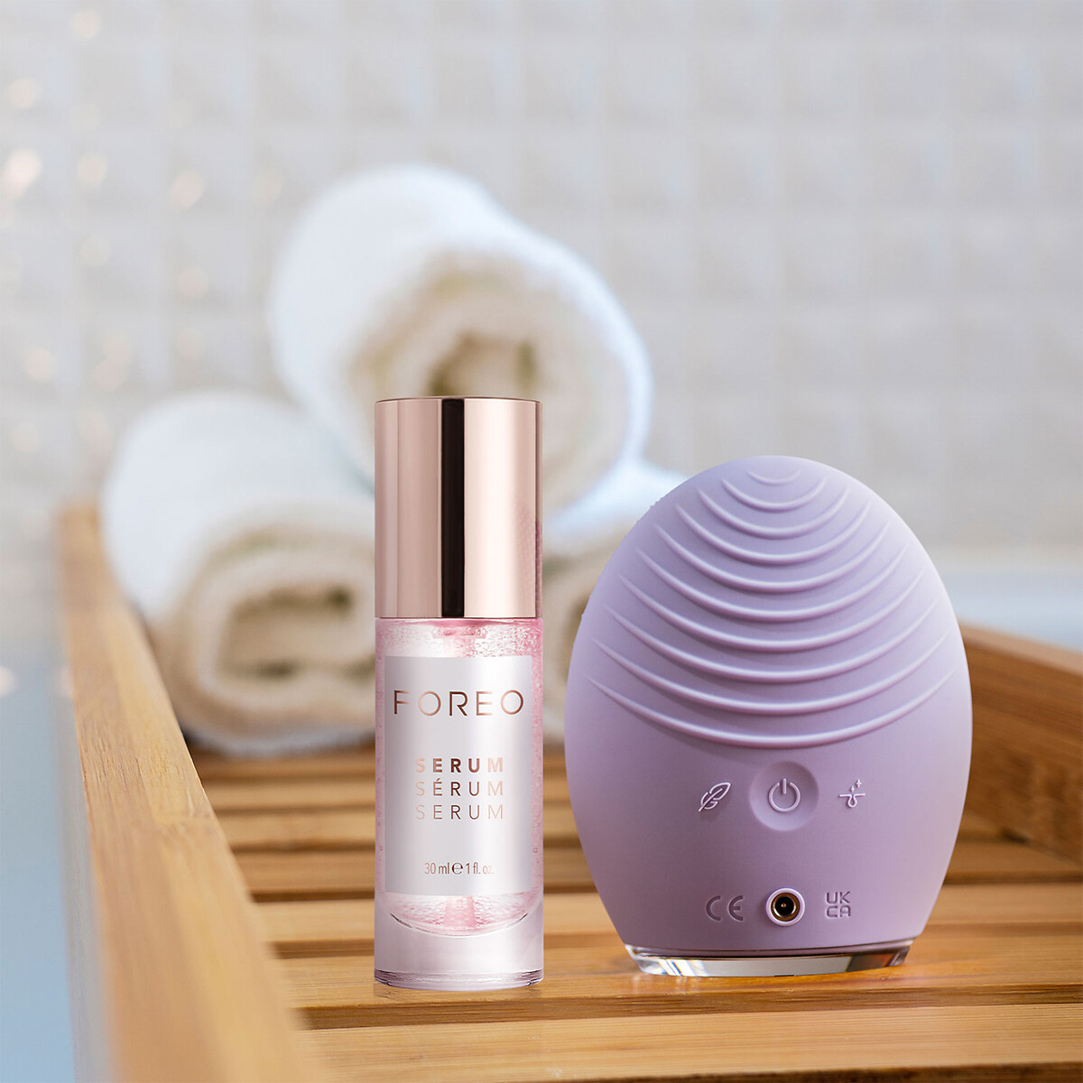 Brosse Nettoyante Visage peau sensible LUNA 4 violet, FOREO