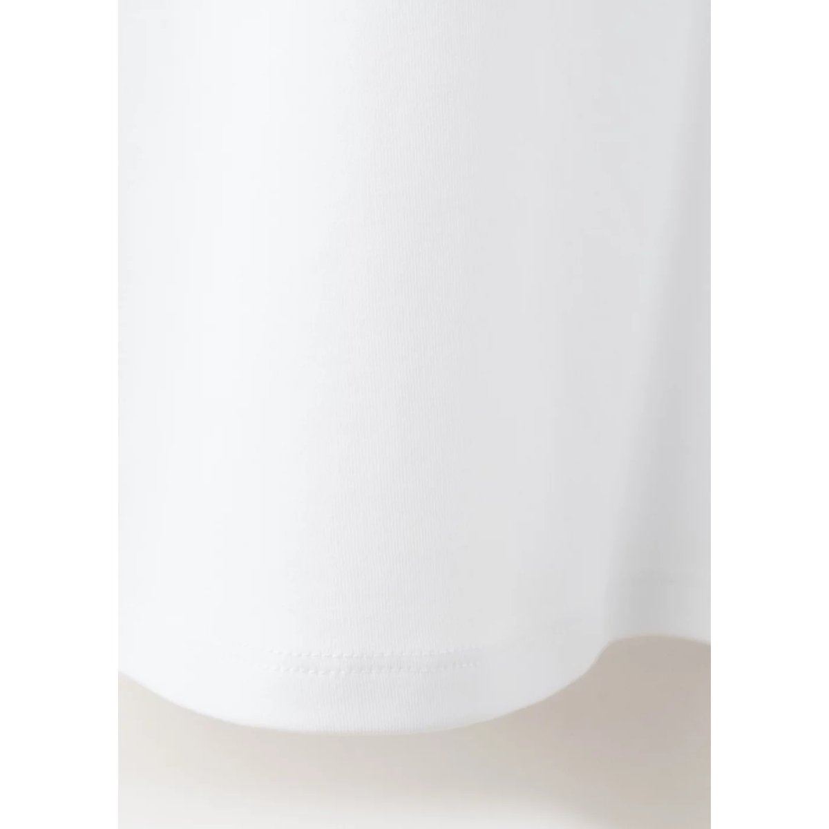 T-shirt coton col en V blanc, MANGO