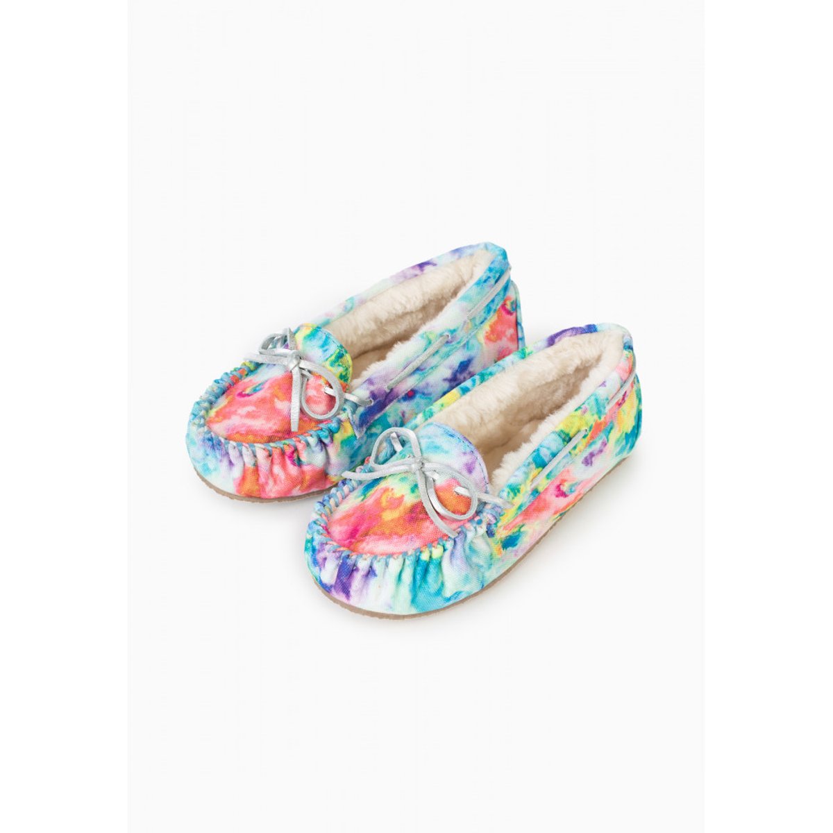 Mocassins en daim CASSIE bleu, MINNETONKA