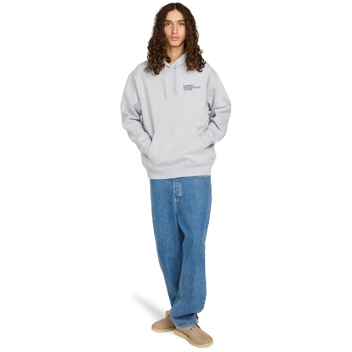 Sweat à capuche MOTION TREE PO gris mid grey heather, ELEMENT