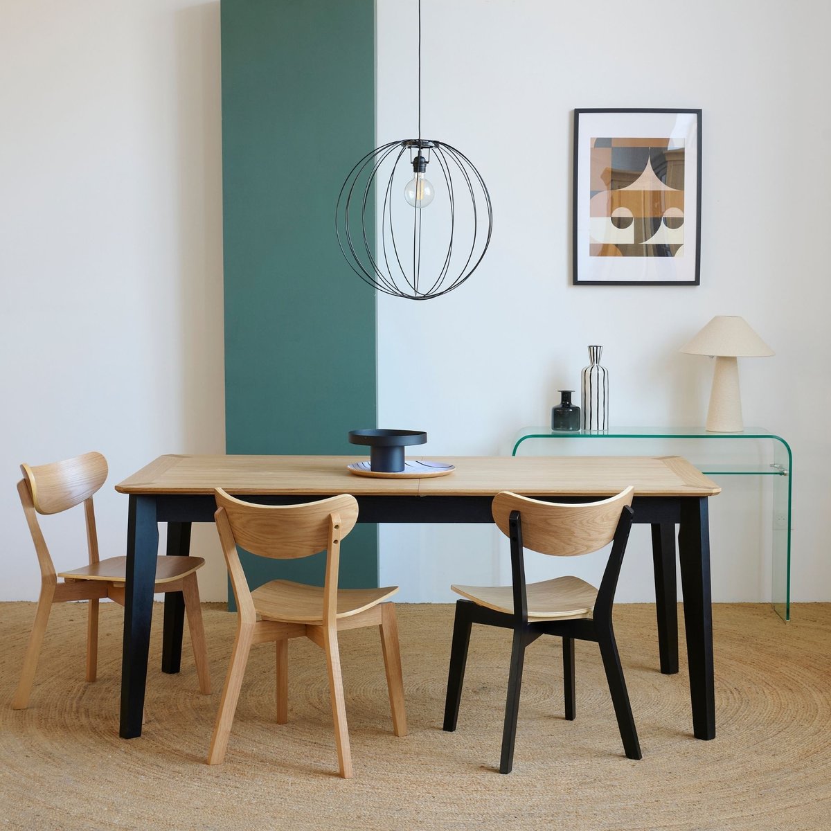 Chaise scandinave en bois (lot de 2) - LETA marron clair, HELLIN, DEPUIS 1862