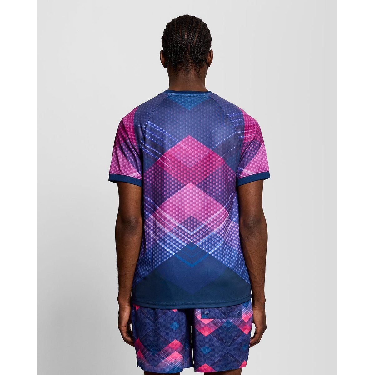 T-shirt Sports chevron football bleu pivoine marine, LYLE & SCOTT