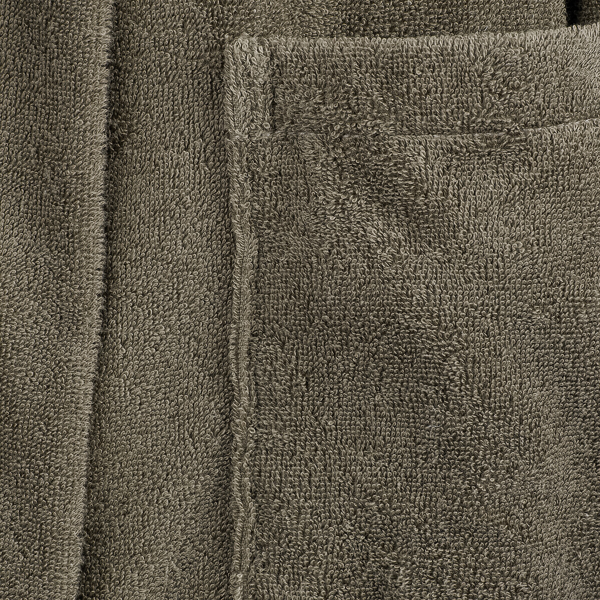 Peignoir capuche adulte en coton Égyptien 400 g/m2, Kheops kaki, LA REDOUTE INTERIEURS