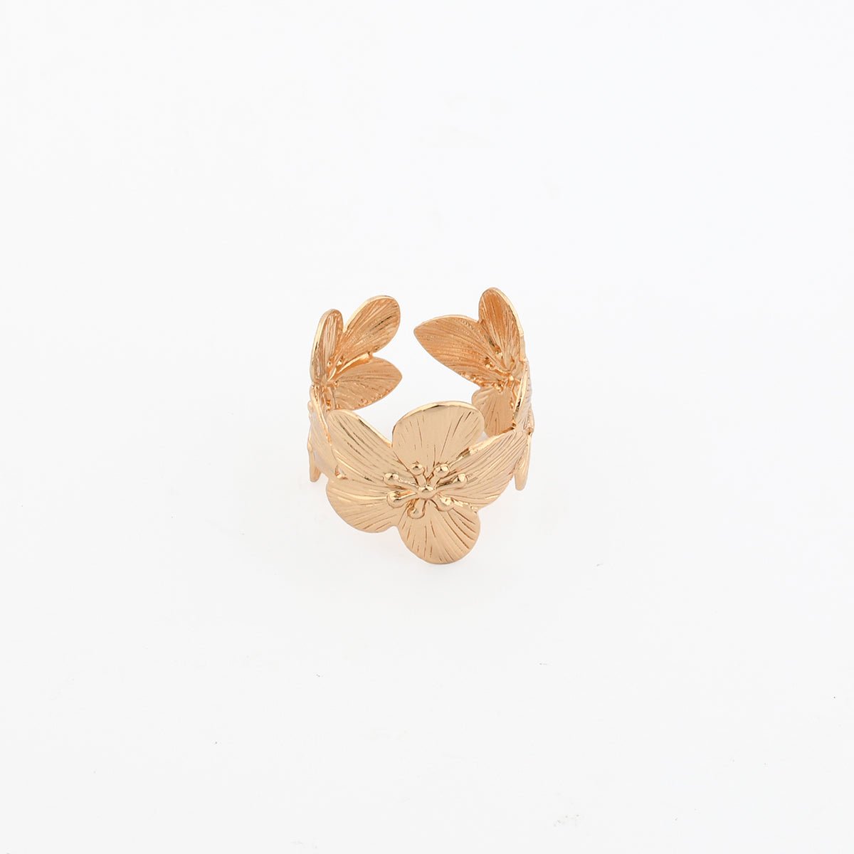 Bague fleur dorée doré, BALABOOSTE