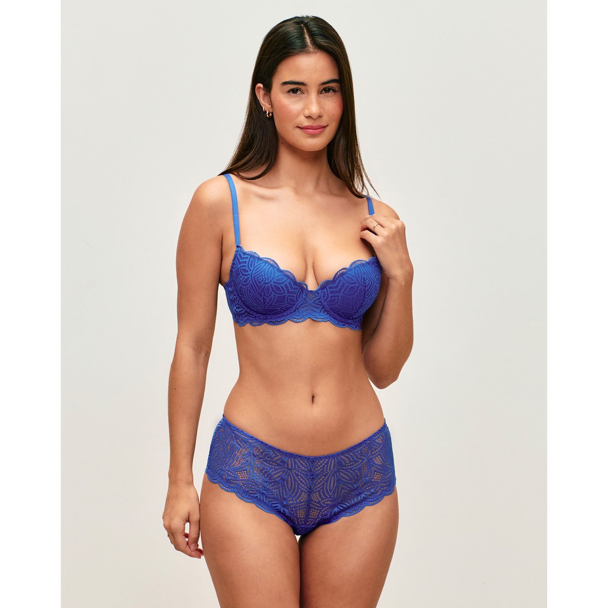 Shorty en dentelle DAILIZ bleu, UNDIZ