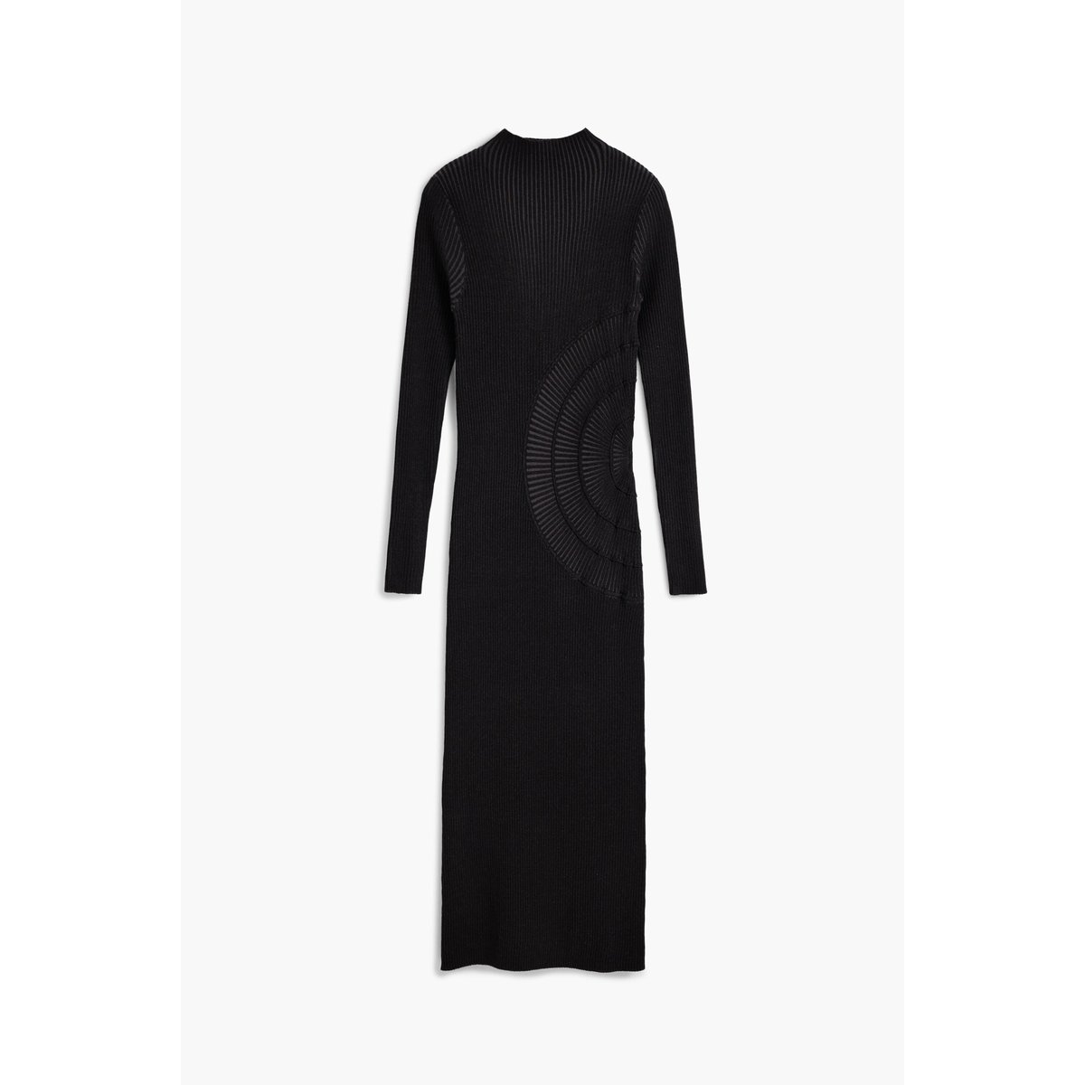 Robe midi en maille irisée noir, DESIGUAL