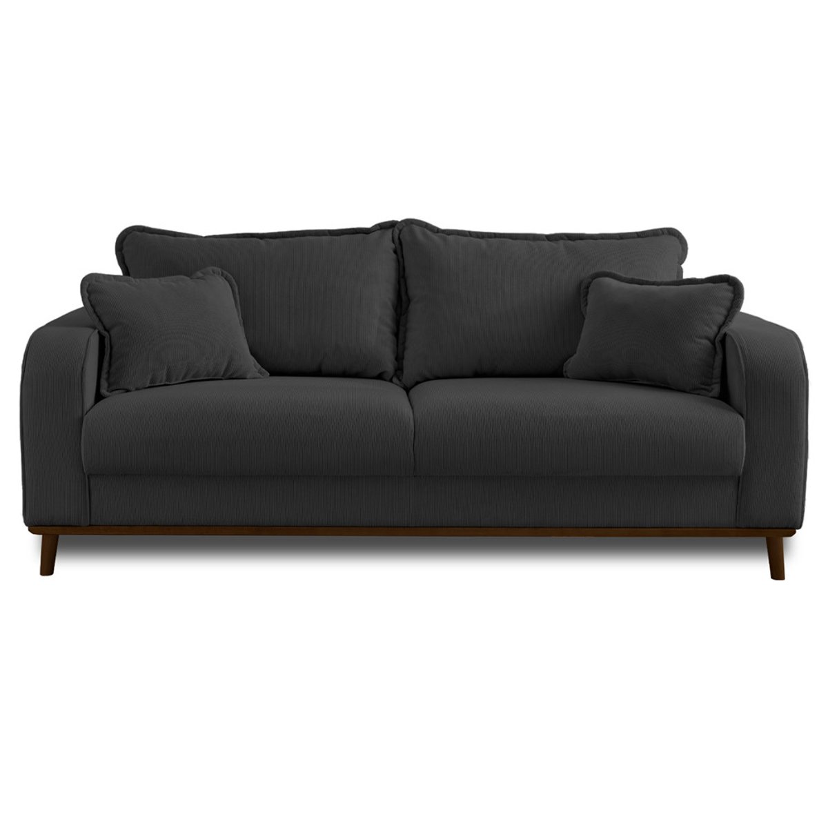 Canapé 3 places - ALBANE gris foncé, BEST MOBILIER