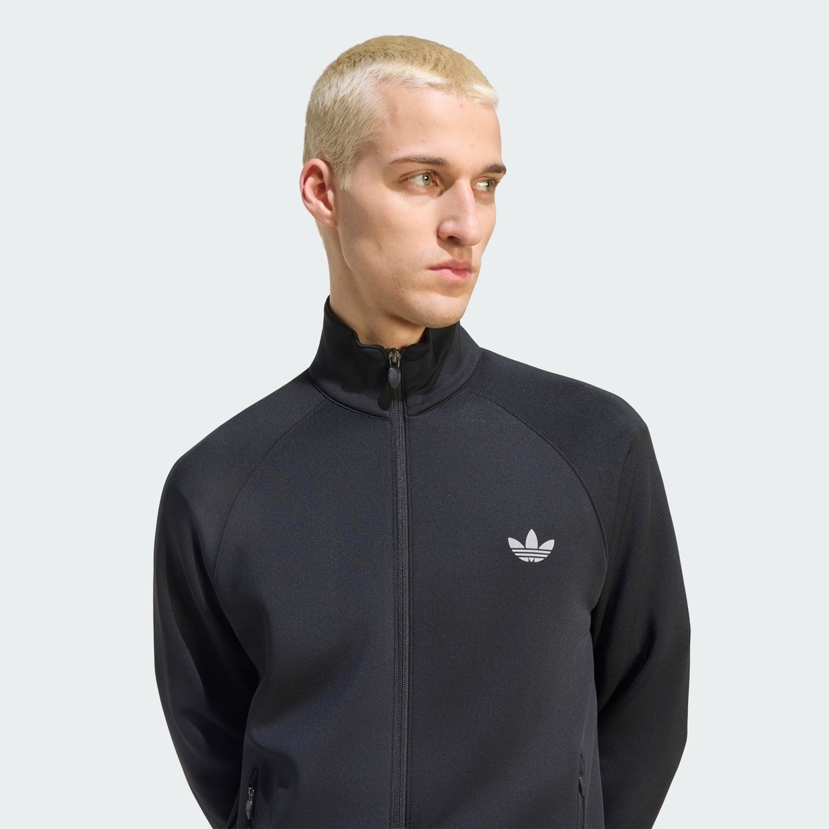 Veste De Survêtement Spacer Trèfle Essentials Veste De Survêtement Spacer Trèfle Essentials black, adidas Originals