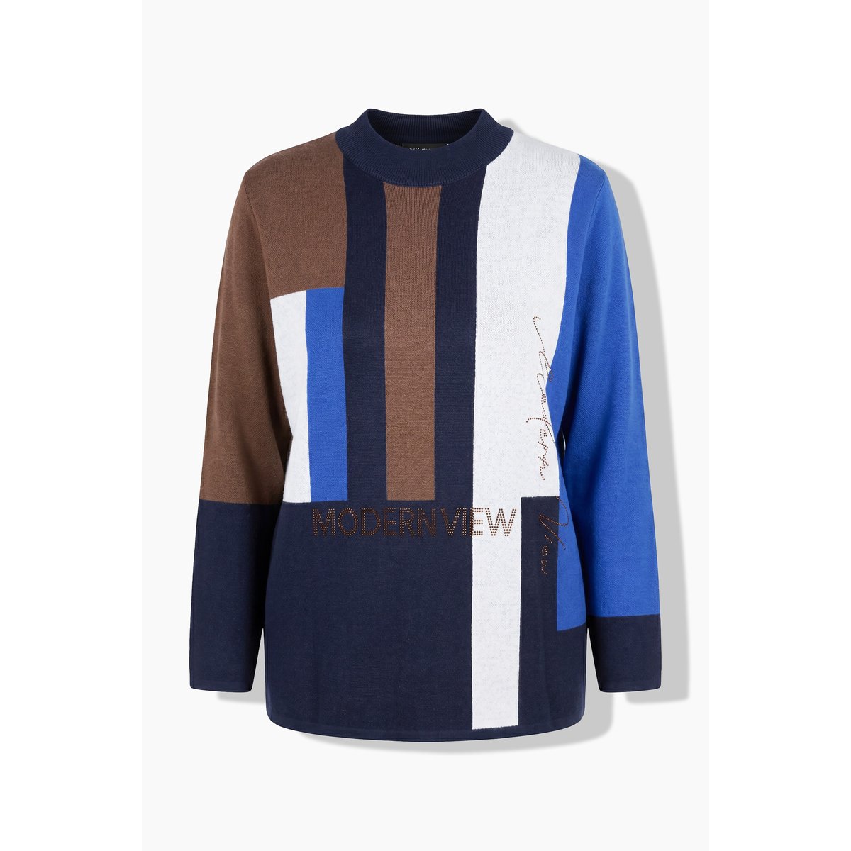 Pull esprit « colour block » marine, ULLA POPKEN