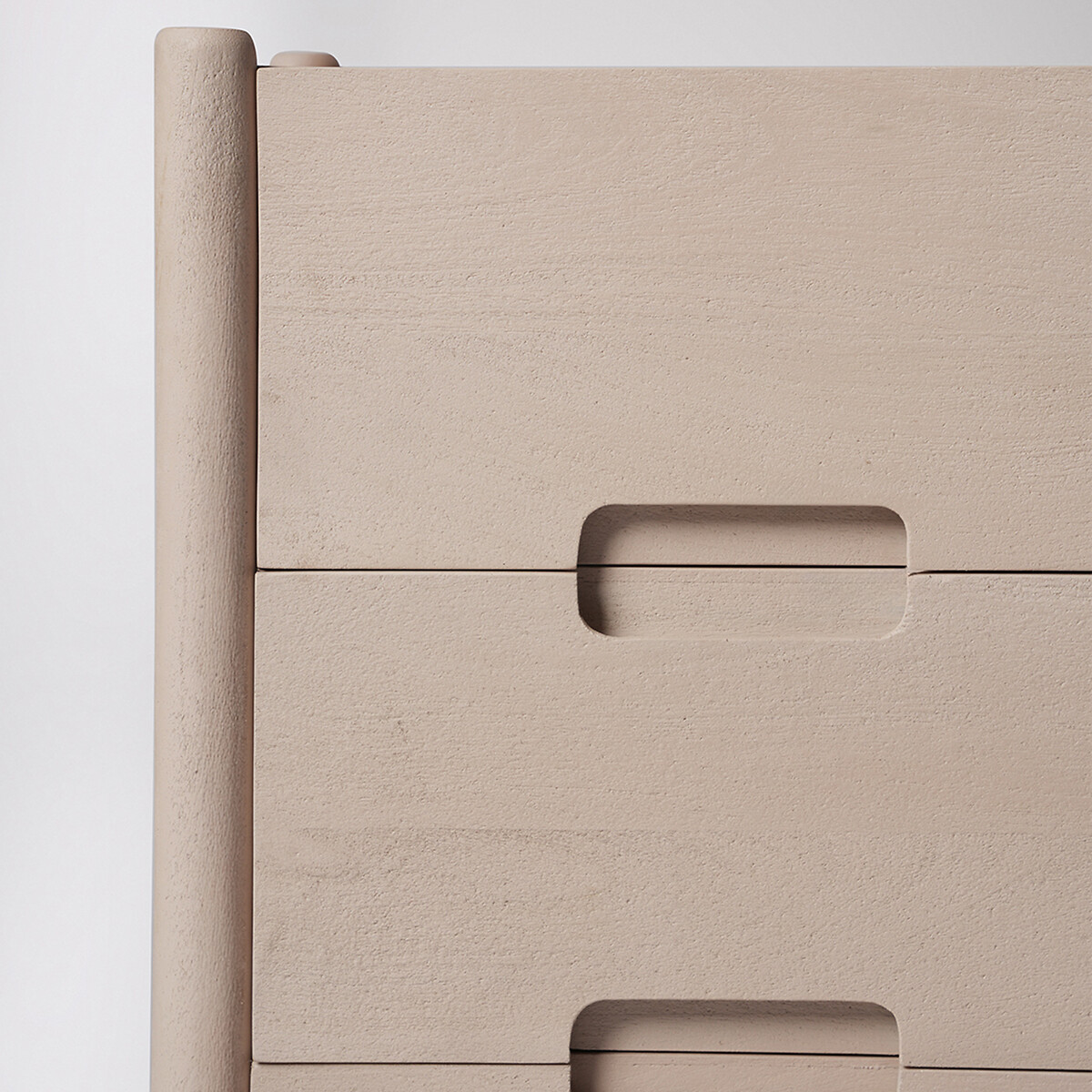 Biscoe Mango Wood 3 Drawer Chest Of Drawers grey, SWOON