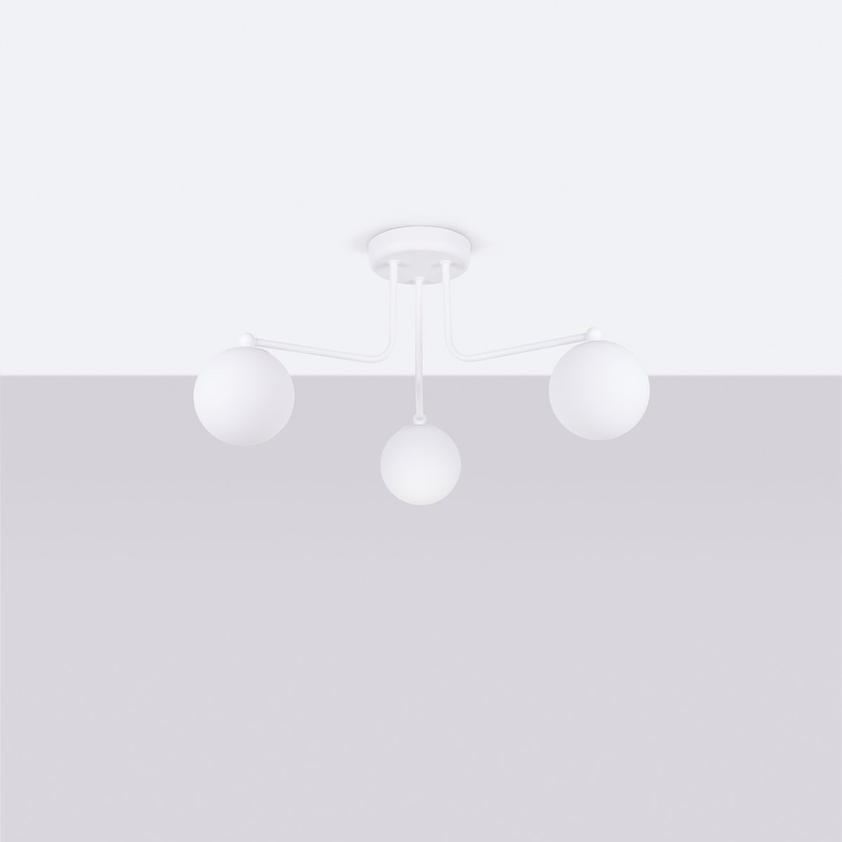 Lustre Acier Blanc G9 3 Astral blanc, EDEN