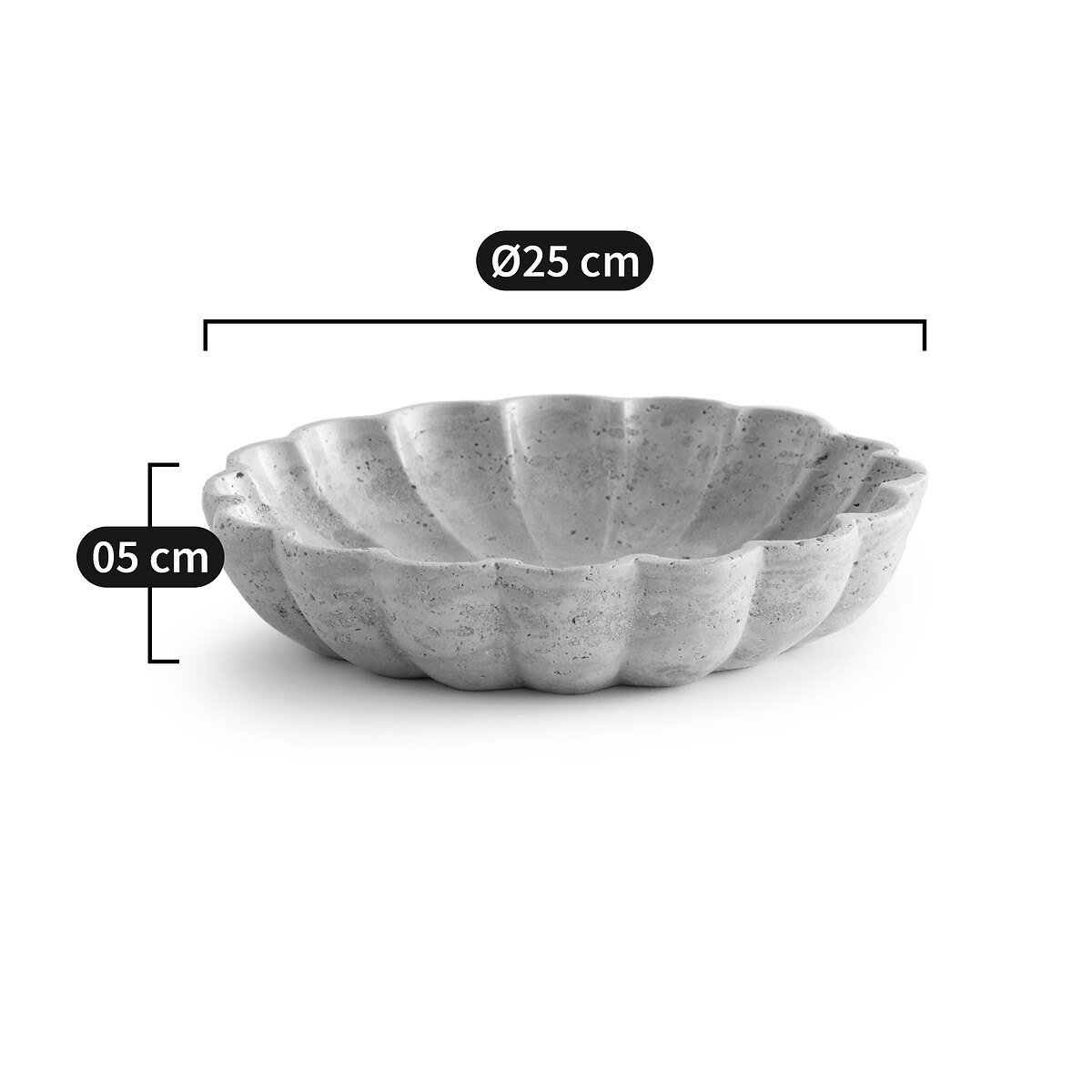Cora Travertine Bowl travertine, AM.PM