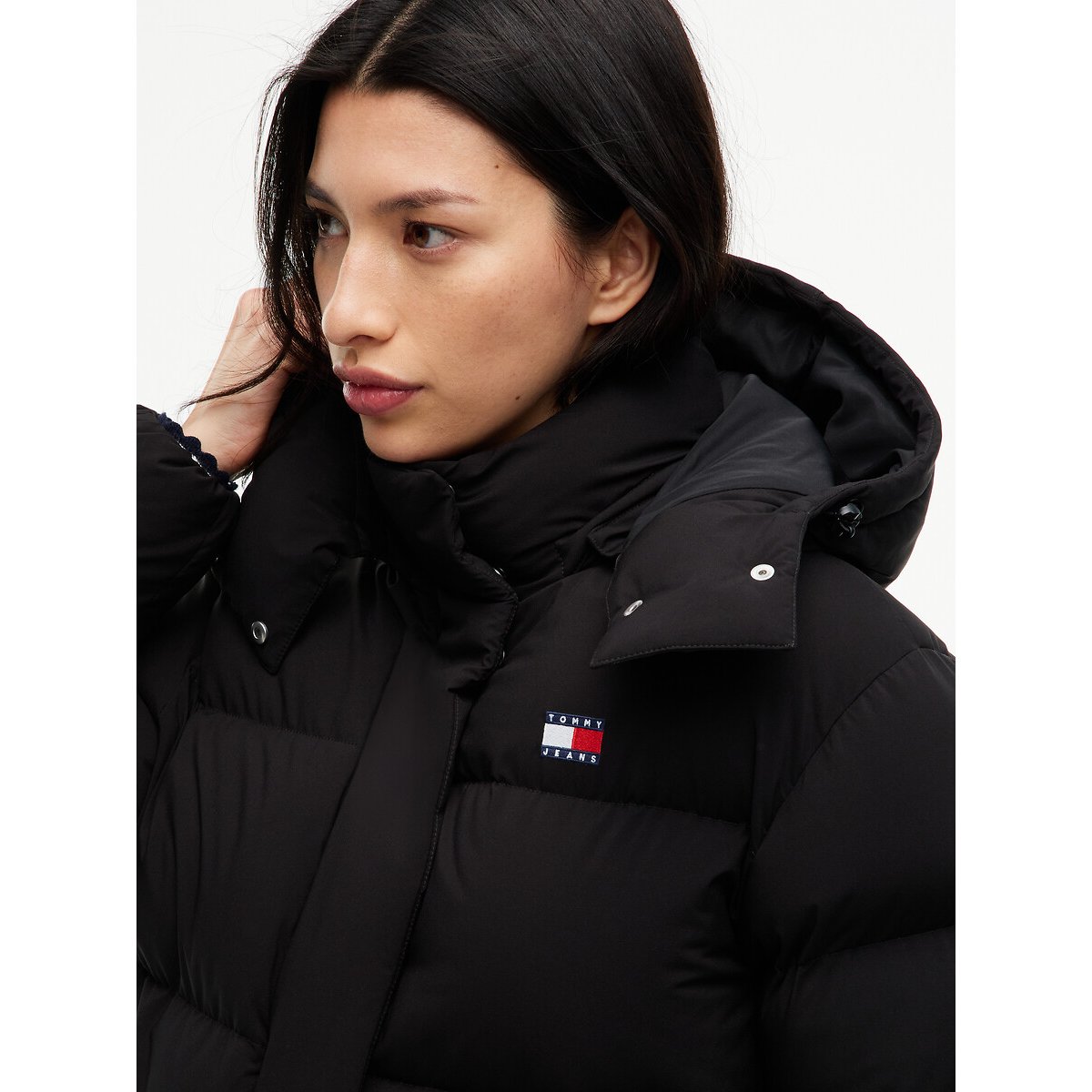 Doudoune courte à capuche ALASKA noir, TOMMY JEANS
