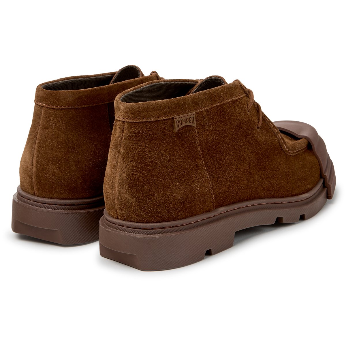 Bottines Junction Suede Leather brun moyen 005, CAMPER