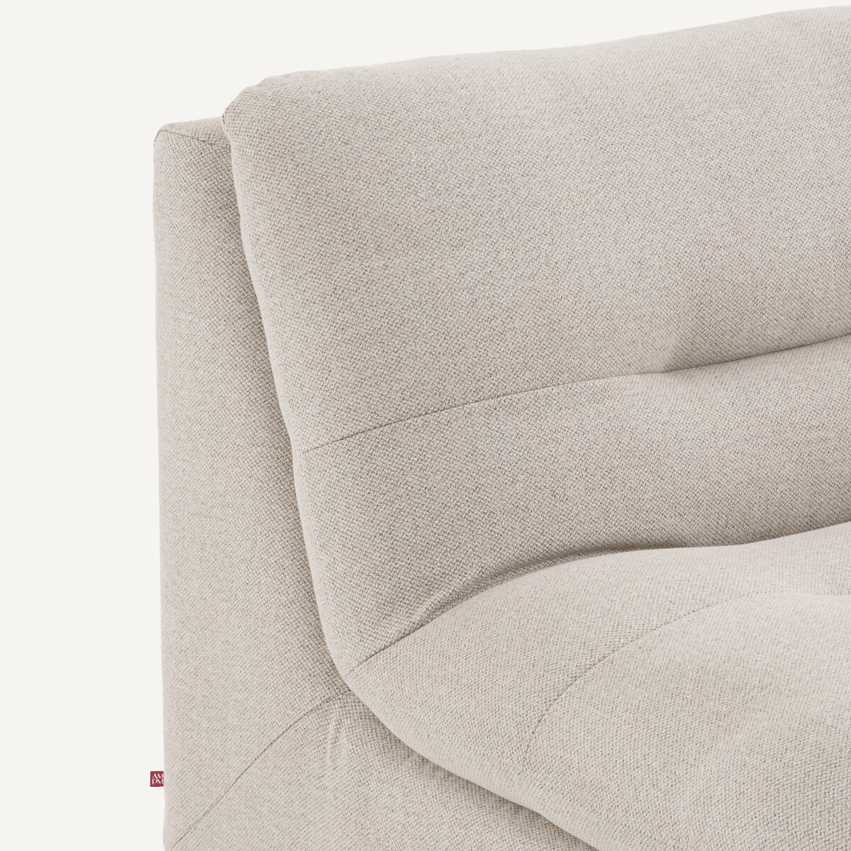 Chauffeuse modulable en tweedé, GIULIANO naturel/gris clair, AM.PM