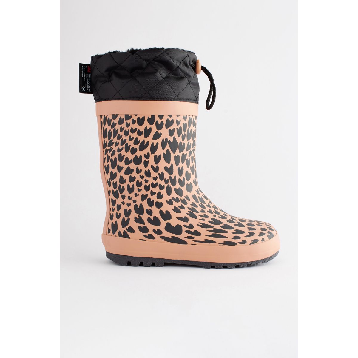 Bottes à revers marron imprimé animal, NEXT