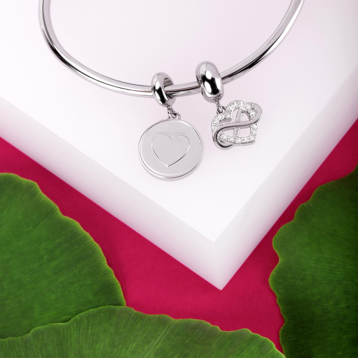 Bracelet en acier et cristaux DROPS argent, MORELLATO