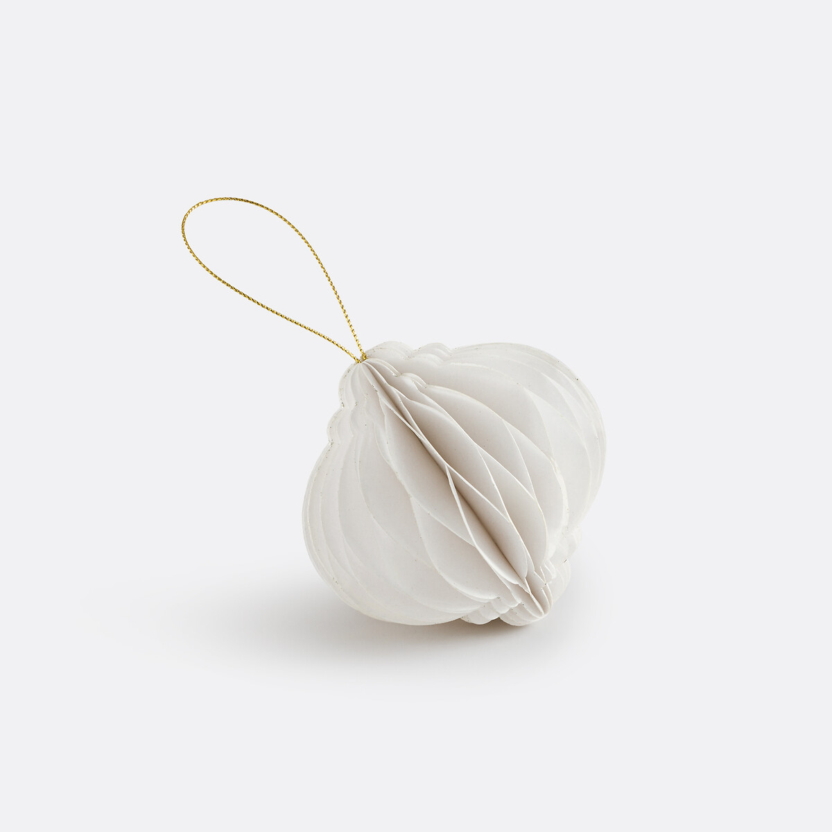 Lot de 4 décorations de Noël en papier, Caspar blanc, LA REDOUTE INTERIEURS