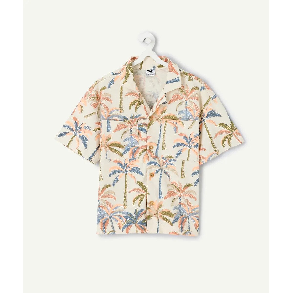 Kurzärmelige Bluse mit Paisleymuster ecru, bedruckt, TAPE A L'OEIL