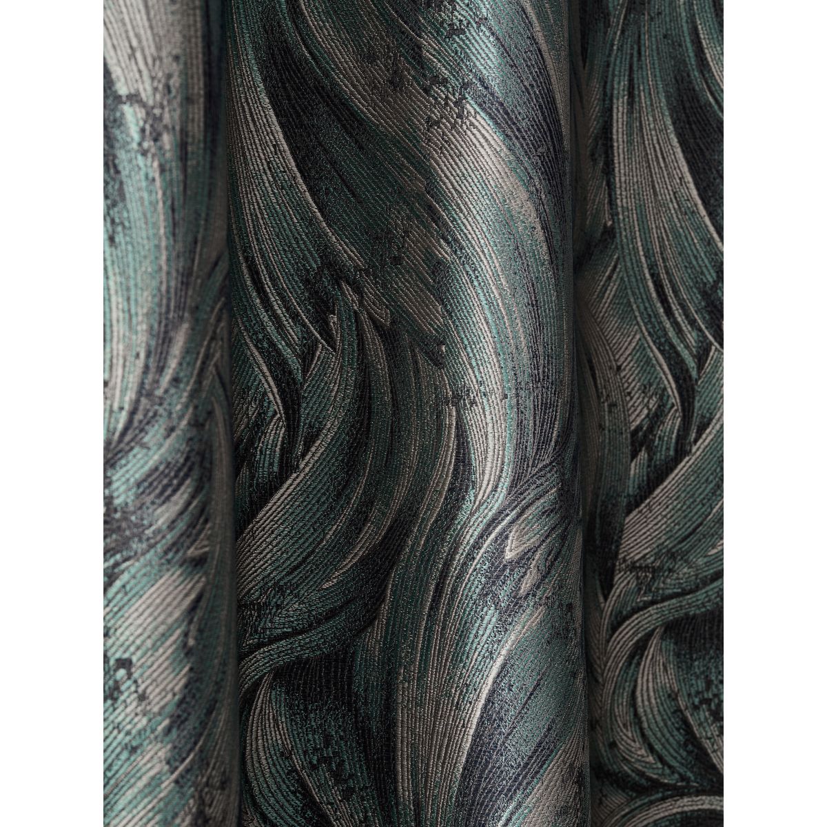 Rideaux doublés en jacquard à œillets bleu sarcelle, NEXT
