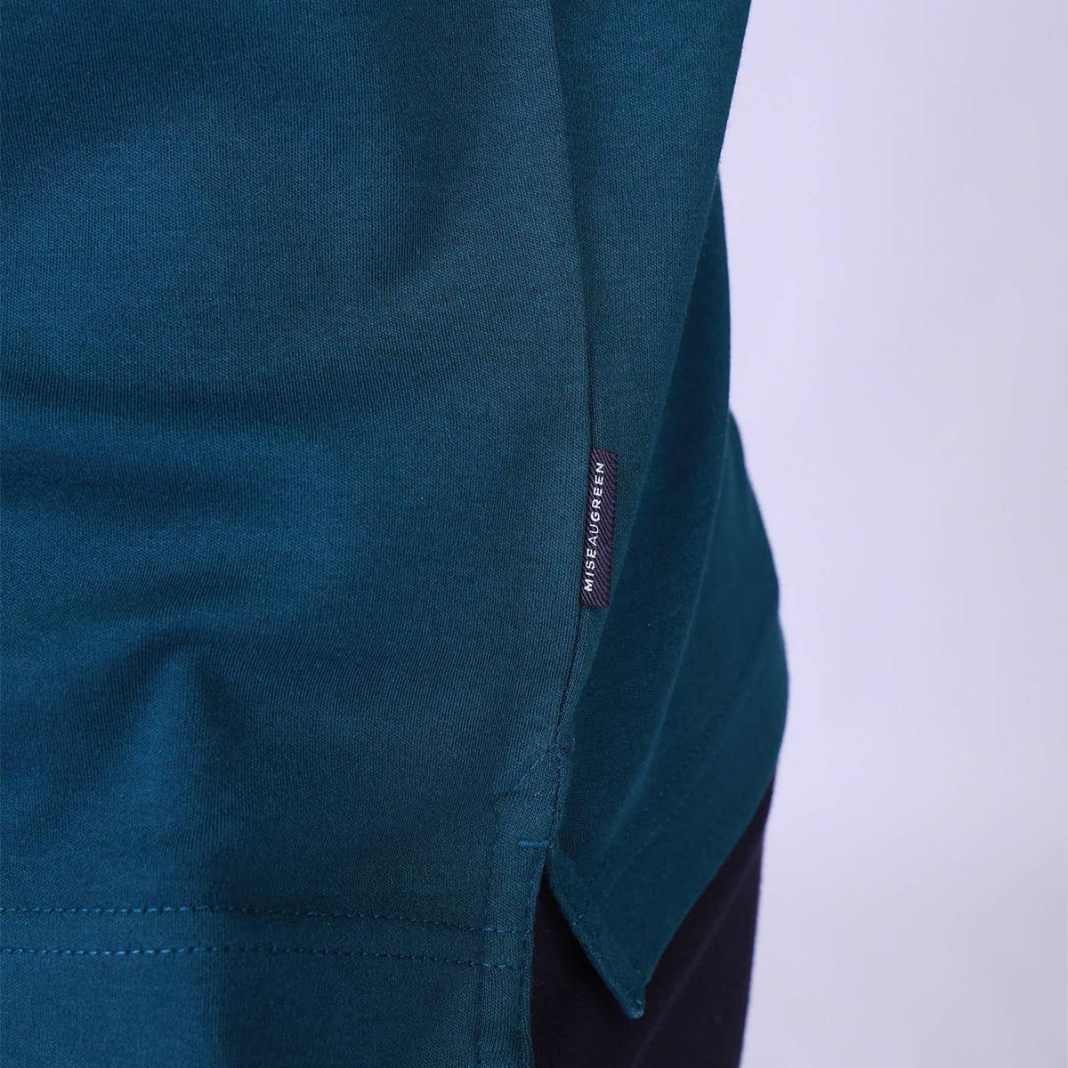 Polo Elouan bleu petrole, MISE AU GREEN