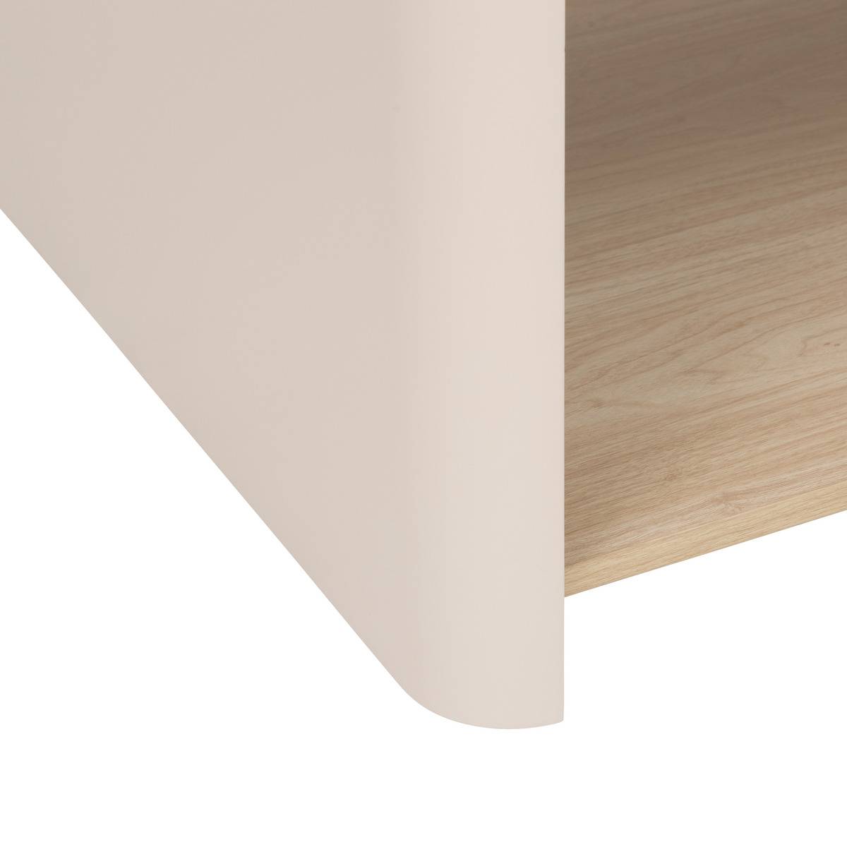 Table basse 2 niveaux ROUNDY ivoire, 5FIVE SIMPLY SMART